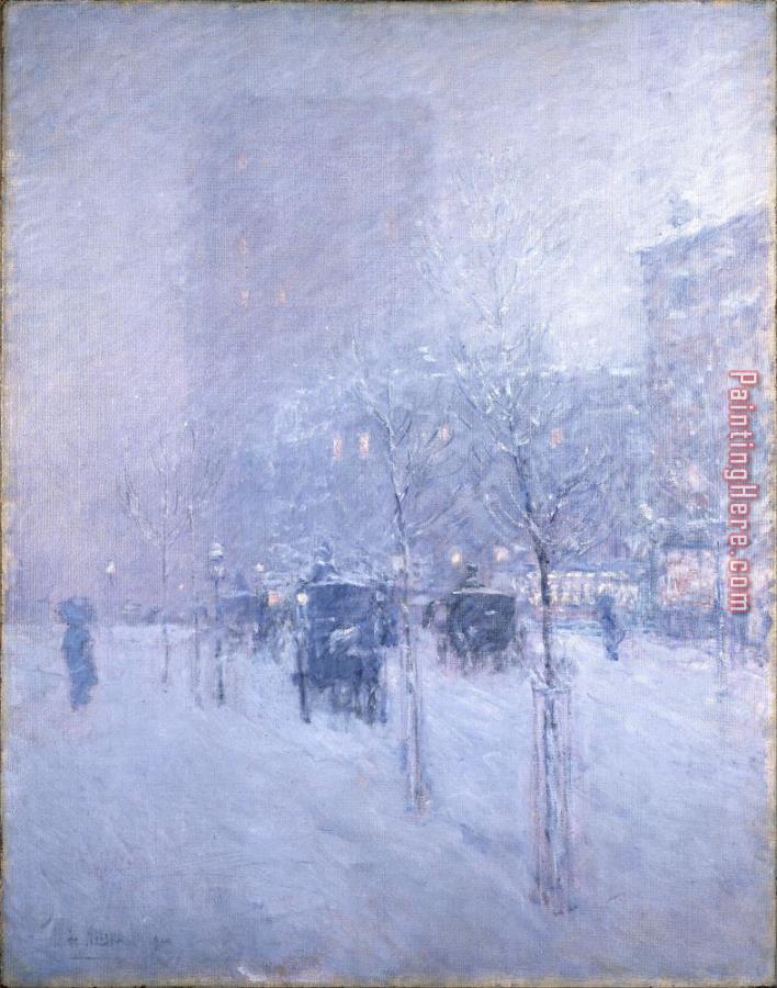 childe hassam Late Afternoon, New York, Winter